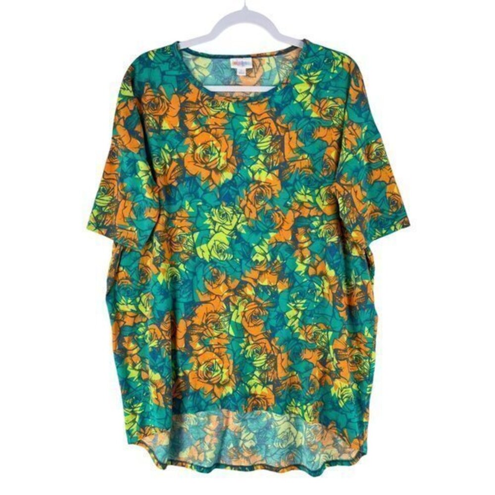 Lularoe Womens Tops Size L Floral Print High Low Batwing